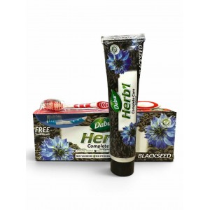 Зубна паста з чорним кмином + щітка Dabur 150 г