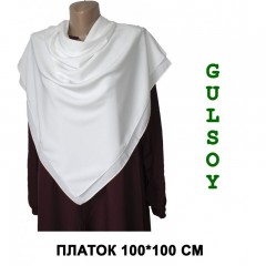 Хустка "Медінський шовк" Gulsoy Білий