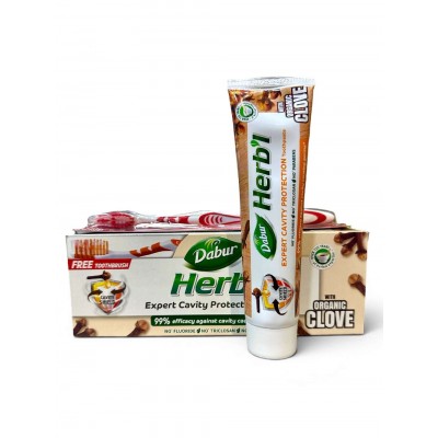 Зубна паста з гвоздикою + щітка Dabur 150 г