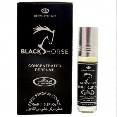 Арабские масляные духи Al-Rehab Black Horse 6 мл 102461