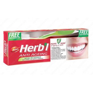 Зубна паста Анти вікова + щітка Dabur 150 г