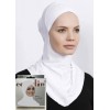 Підхіджабник Жіночий головний убір One Size Buyuk Hijab Bone Ecardin ST224 Білий