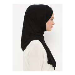 Хиджаб-палантин с нахлестом Ecardin Capraz Sal Чёрный