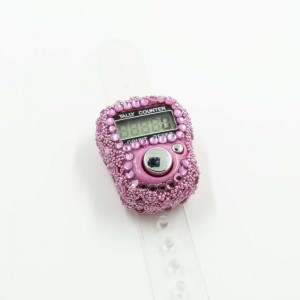 Електронні чотки (лічильник) Tasbih для зікра з камінцями Рожевий