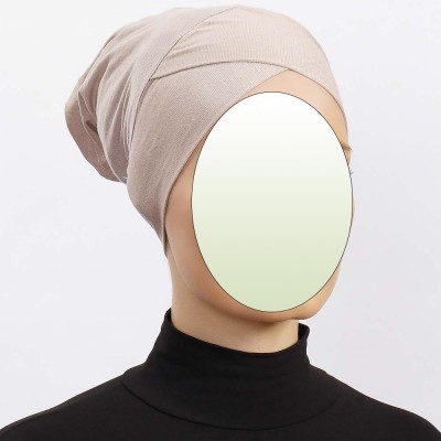 Боне (шапочка под хиджаб) с нахлёстом Ecardin Capraz Bone Бежевый
