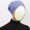Боне (шапочка под хиджаб) с нахлёстом Ecardin Capraz Bone Голубой 
