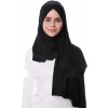 Палантин хиджаб с завязками Pile Şal Ecardin Чёрный