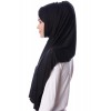 Палантин хиджаб с завязками Pile Şal Ecardin Чёрный