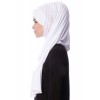 Палантин хиджаб с завязками Pile Şal Ecardin Белый 