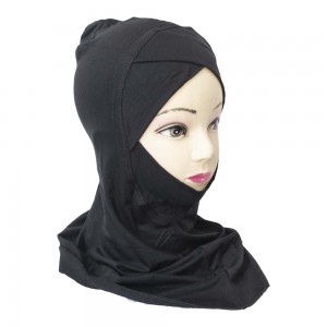Подхиджабник с нахлёстом и подбородком Mercan Capraz Ninja Hijab Чёрный Подхиджабник с нахлёстом и подбородком Mercan Capraz Ninja Hijab Чёрный