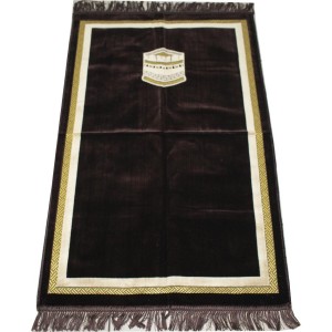 Килимок для намазу Кааба в рамці Sajda 67x110 Коричневий