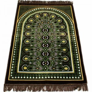 Килимок для намазу великий Sajda 70*110 Коричнево-зелений Килимок для намазу великий Sajda 70*110 Коричнево-зелений