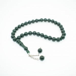 Четки Tasbih Стандарт 33 бусины Тёмно-зеленые