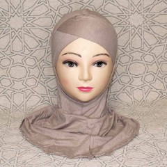 Подхиджабник наискосок (с нахлёстом) Buyuk Hijab Capraz Bone  Ecardin Бежевый