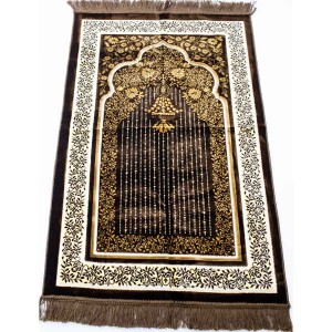 Килимок молитовний Kadife Sajda Коричневий ПРЕМІУМ