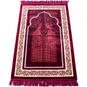 Килимок молитовний Kadife Sajda Червоний ПРЕМІУМ якості
