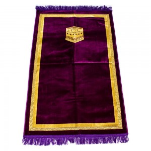 Килимок для намазу Кааба в рамці Sajda 67x110 Фіолетовий