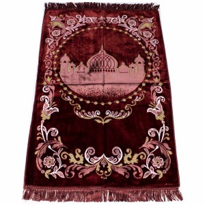 Килимок для намазу Силует Мечеті Sajda 68x120 червоний