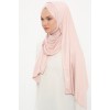 Хиджаб-палантин с нахлестом Ecardin Capraz Sal Бледно-розовый