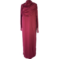 Платье для намаза (Mercan) Pratik Namaz Цельное Бордовый