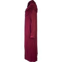Платье для намаза (Mercan) Pratik Namaz Цельное Бордовый