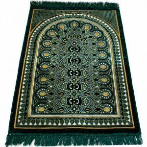 Килимок для намазу великий Sajda 70*110 Темно-зелений