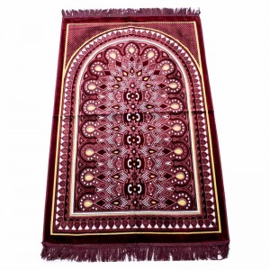 Килимок для намазу великий Sajda 68×107 см, бордовий
