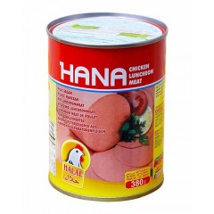 Колбаса куриная консервированная классическая Hana 380г (Германия) Халяль