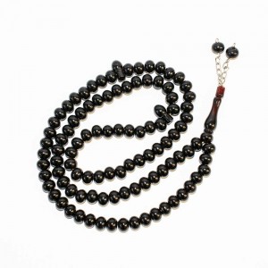 Чотки пластикові Round Tasbih 99 бусини Чорний