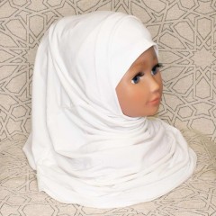 Детский хиджаб Амирка Zahranur Hijab Белый