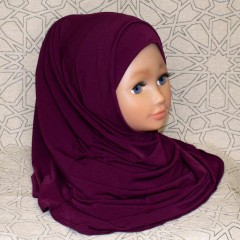 Детский хиджаб Амирка Zahranur Hijab Фиолетовый