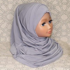 Детский хиджаб Амирка Zahranur Hijab Серый