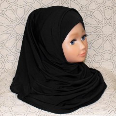 Детский хиджаб Амирка Zahranur Hijab Чёрный