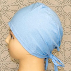Боне (шапочка) на завязках Bone Istanbul Hijab Accessory Голубой