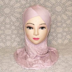 Подхиджабник наискосок (с нахлёстом) Buyuk Hijab Capraz Bone  Ecardin Пудра