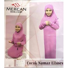 Детское платье для намаза (Mercan) cocuk namaz Elbisesi 10-12 лет Алый