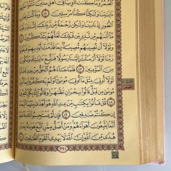 Книга Коран (Мусхаф) с QR кодом на страницах на арабском 17х25 см Quran Пудровый
