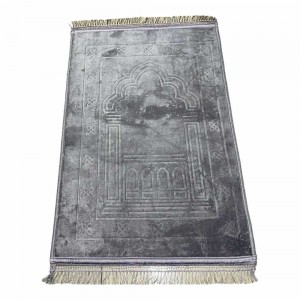 Килимок для намазу Luxury Velvet Sajda 80*120 см Сірий Килимок для намазу Luxury Velvet Sajda 80*120 см Сірий
