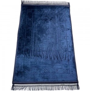 Килимок для намазу Luxury Velvet Sajda 80*120 см Темно-синій