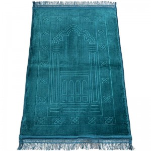 Килимок для намазу Luxury Velvet Sajda 80*120 см Бірюзовий