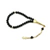 Чотки Чорне скло із золотистим Tasbih 33 бусини