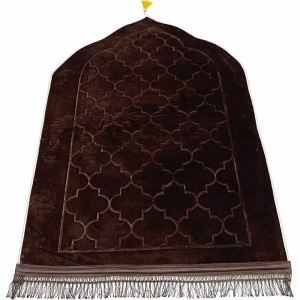 Килимок для намазу М'який візерунковий товстий Sajda Коричневий Килимок для намазу М'який візерунковий товстий Sajda Коричневий