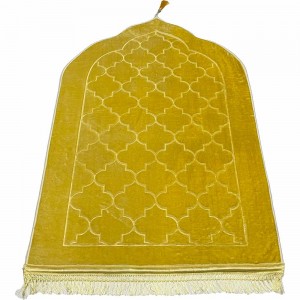 Килимок для намазу Візерунковий м'який товстий Sajda Пісочний