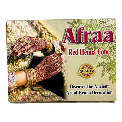 Хна мехенді в тюбику Afraa Red Henna Cone Червона