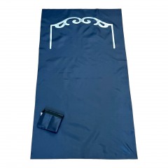 Дорожный коврик для намаза, карманный, в чехле Yasir Sajda 60*110 см Тёмно-синий