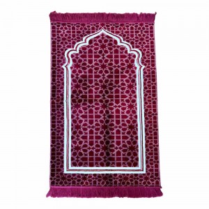 Коврик для намаза Lux Velvet Sajda Elegant 130*80 см Бордовый
