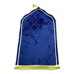 Коврик для намаза Узорный Prayer Sajda 70 х 110 см Тёмно-синий