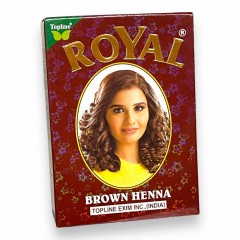 Хна для волос Индийская Натуральная Royal Henna Brown Коричневая 6 шт