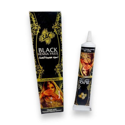 Хна мехенді Sac Henna Paste для тіла 25 мл Black Чорна