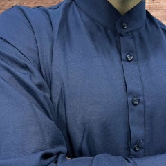 Афганский традиционный мужской костюм (Рубаха и штаны) Afgan Yasir Тёмно-синий S, M, L, XL, XXL